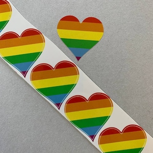 Aufkleber: Rainbow Herz