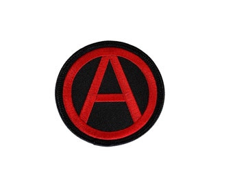 Aufnäher: Anarchie schwarz/rot
