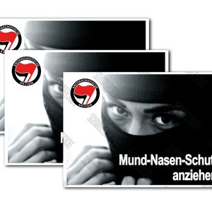 Aufkleber: Mund-Nasenschutz (30 Stück)