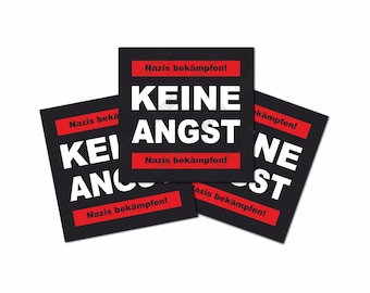 Aufkleber: Keine Angst (30 Stück)