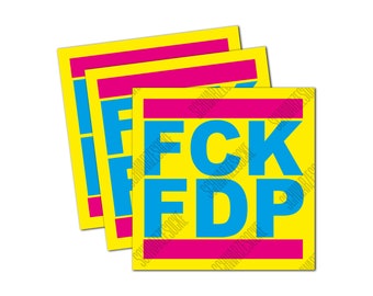 Aufkleber: FCK FDP (30 Stück)