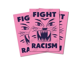 Stickers: Fight Racism (30 pieces)