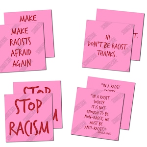 Stop Racism Set (4x10 Sticker)