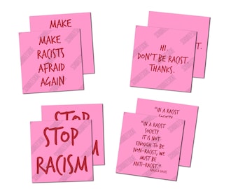 Stop Racism Set (4x10 Sticker)