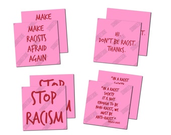 Stop Racism Set (4x10 stickers)
