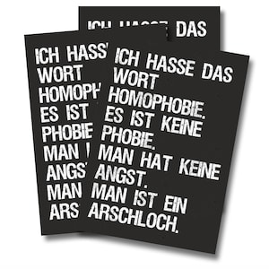 Aufkleber: Ich Hasse das Wort (30 Stück)