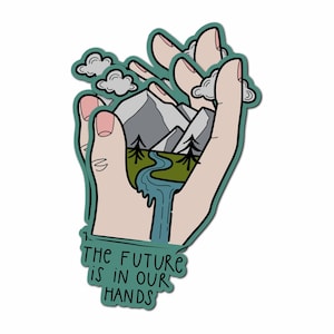 Aufkleber: the future is
