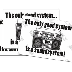 Aufkleber: the only good system (30 Stück)