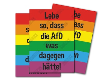 Stickers: Live so that the AFD would have something against it (30 pieces)