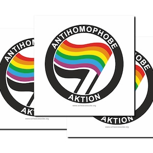 Aufkleber: Antihomophobe Aktion (30 Stück)