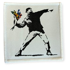 Aufnäher: Banksy Flower