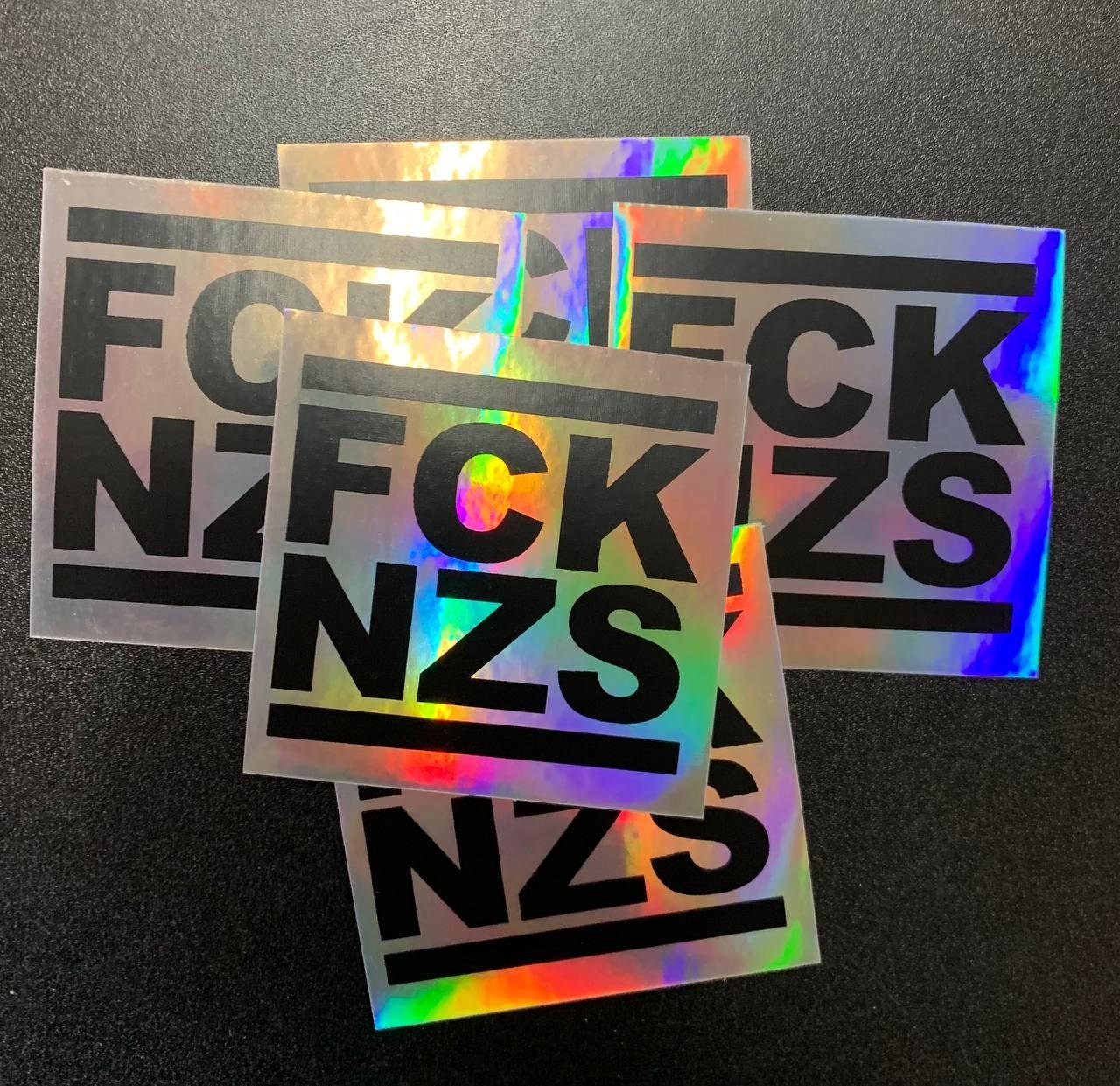 Hologramm-Sticker: FCK NZS 5 Sticker - .de