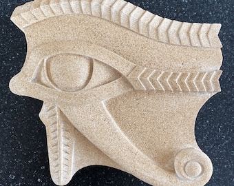 Eye of Horus Ancient Egyptian Sandstone Wall Sculpture