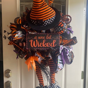 Halloween Wreath,Witch Wreath,Halloween Decor,Fall Decor,Halloween Witch Wreath,Wicked Witch