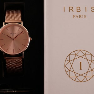 Women&#39;s Rose Gold Milanese Mesh Watch with Chic Interchangeable Strap