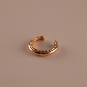 Bague d'oreille ear cuff plaqué or raffinée
