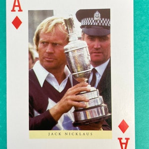 GOLFE Cartas de troca individuais vintage Cartas de jogar Jogadores de GOLFE exclusivos Jack Nicklaus inclui JOKERS para colecionadores de cartas Joker