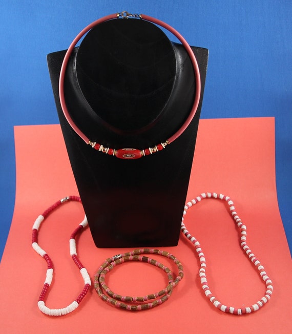 4 x Vintage Summer Beach boho style shell and woo… - image 1