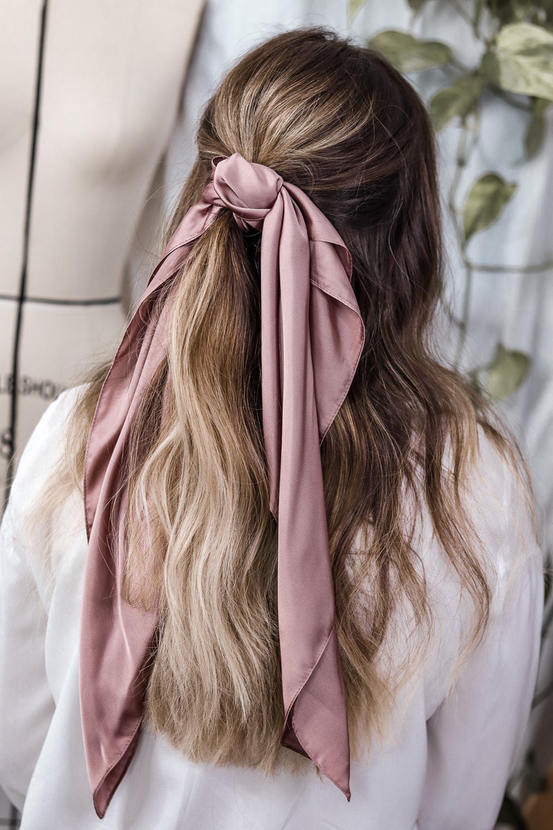 Bride To Be Gift Luxury Silk Hair /& Neck Scarf Head Band Bridal Hair Scarf Silk Scarf Headband Hair Accessories
