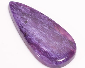 37X22X5 mm R-5823 Exclusive Top Grade Quality 100/% Natural Charoite Pear Shape Cabochon Loose Gemstone For Making Jewelry 41.45 Ct