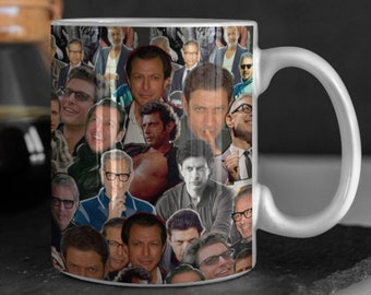 Jurassic Park Ian Malcolm Jeff Goldblum Fairey Hope Mug • Chaos • Great Gift 