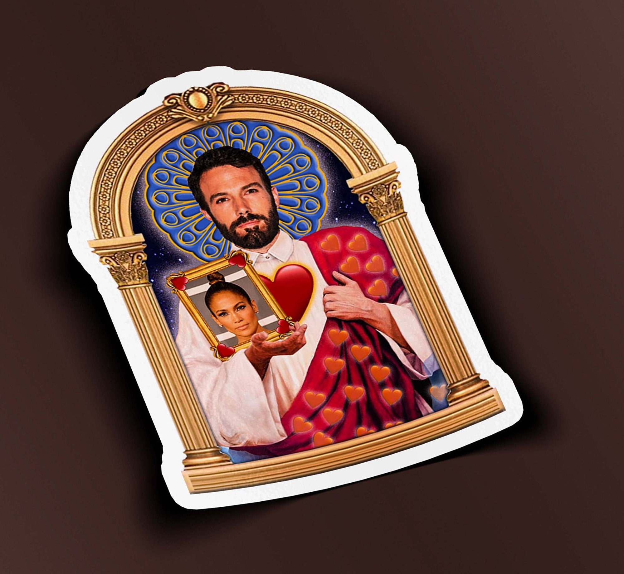 Saint Ben Affleck Sticker
