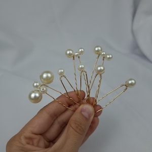 Pearl Bridal Hair Pins Set of 7 – Wedding Hair Accessories for Bride & Bridesmaids