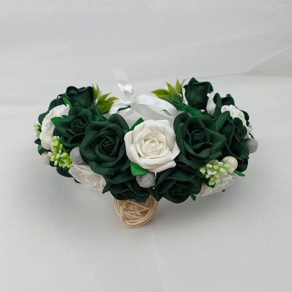 Corona de flores verde esmeralda Corona de niña de flores - Etsy México Corona de flores verde esmeralda Corona de niña de flores - Etsy México