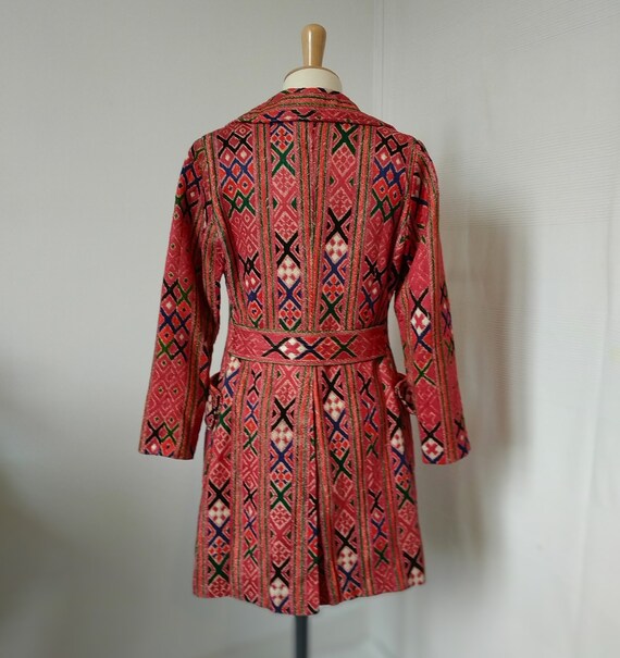 Authentic folk coat from the 60s, hand embroidere… - image 4