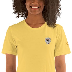 Kitsune haftowana koszulka unisex