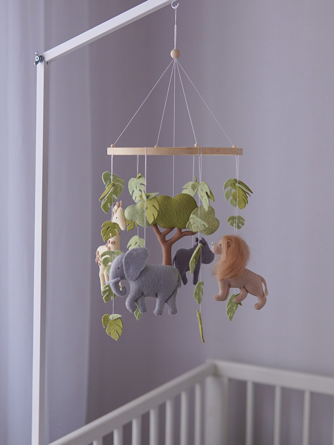 Safari baby mobile Jungle crib mobile African animals Etsy