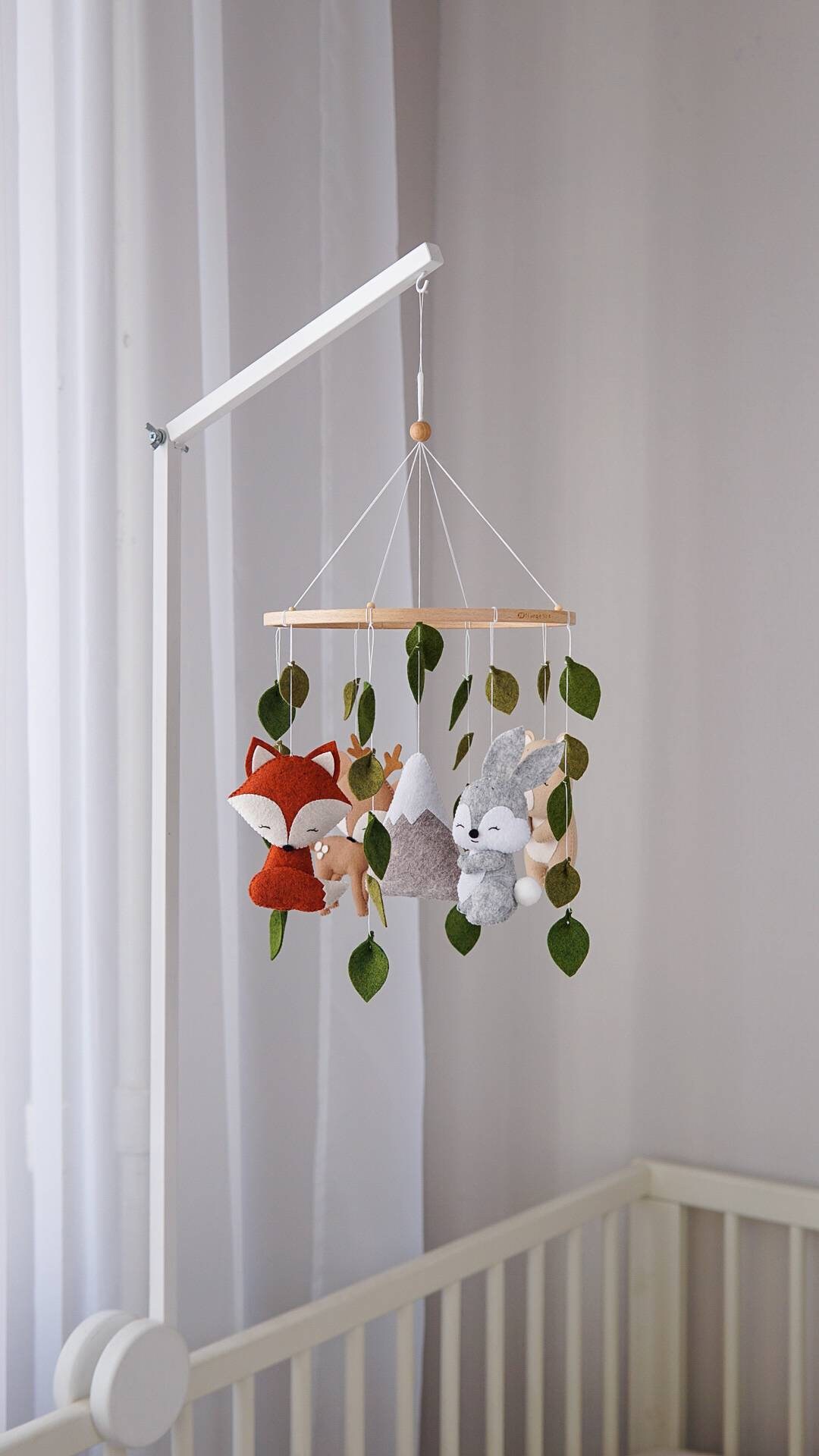Woodland mobile Baby mobile Woodland nursery Woodland Etsy