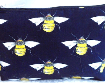 Handmade Bee Fabric Makeup Bag/Pouch/Purse