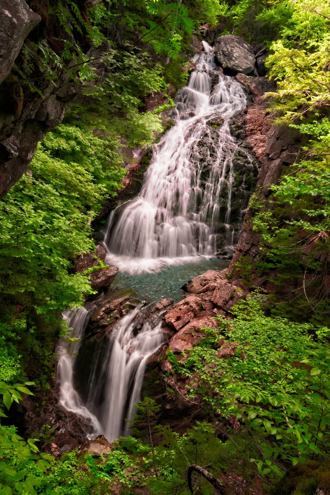 New Hampshire Waterfall | White Mountains Crystal Cascades Falls