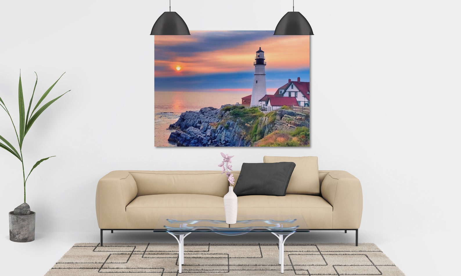 Portland Head Light Photo Print - Maine Coast Lighthouse Wall Art ...