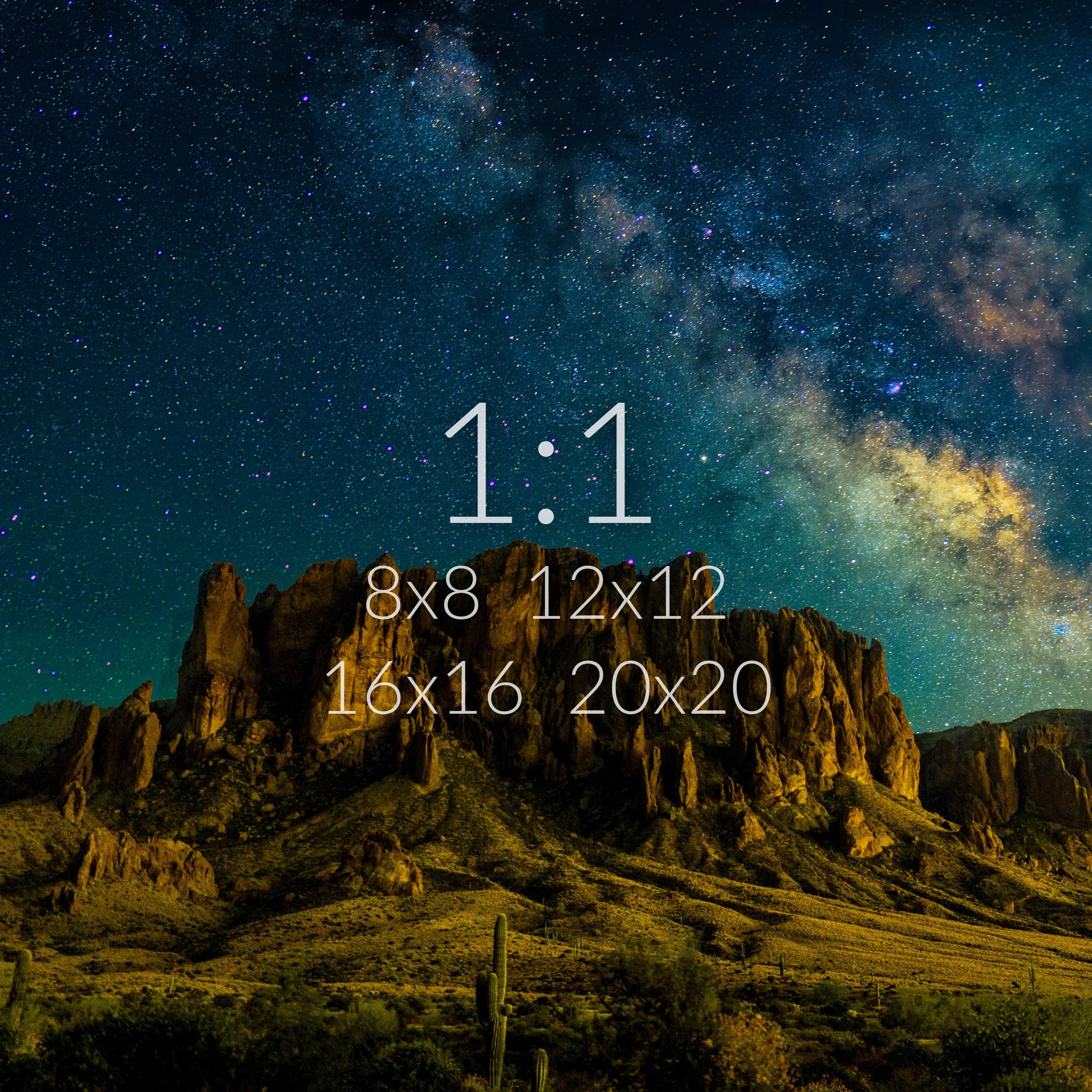 Milky様オルゴナイト Milky Way Over Lost Dutchman State Park Photo Print | Superstition