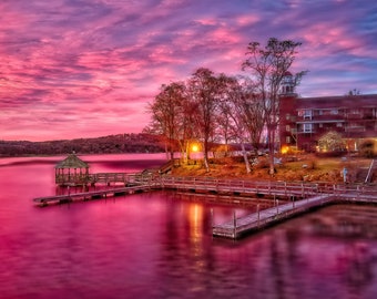 Lake Winnipesaukee Sunrise Photo Print - Meredith New Hampshire Wall Art - Canvas Print, Framed Picture, Metal