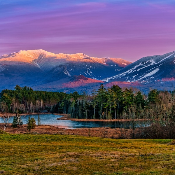 Mt Lafayette, Cannon Mountain & Franconia Ridge Photo Print Wall Art - New Hampshire Landscape Photo - White mountains Picture