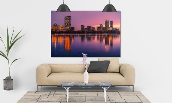 Boston Skyline City Wall Art - Charles River photo print - Boston