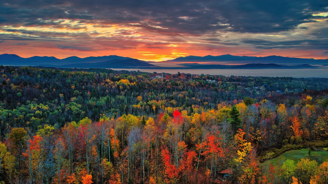 Kingdom Photography Vermont - North Landscape Colors Picture Art Vermont Photo Etsy Vermont Wall of Sunrise Print of Fall Fall East Photo