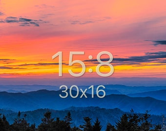 Smoky Mountains Photo Print - Sunset Tennessee Wall Art Smoky Mountains Photo Print - Sunset Tennessee Wall Art