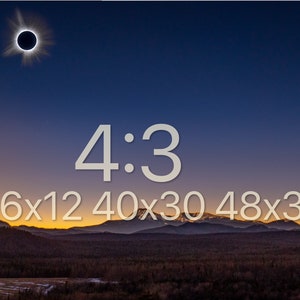 Mount Katahdin in Total Solar Eclipse Maine Mt Katahdin Photo Print Maine image 3