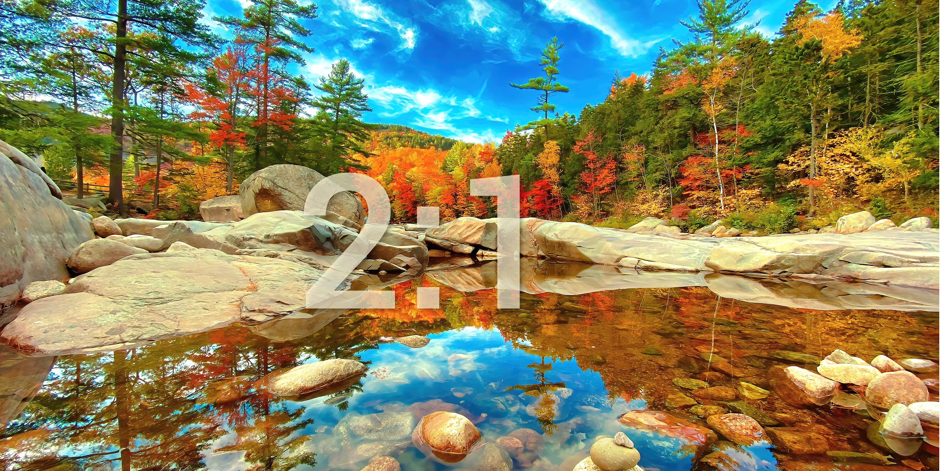Fall Pond, NH, Matted 12x16 Print, Fits 16x20 Frame or 8x10 Fits 11x14  Frame. 