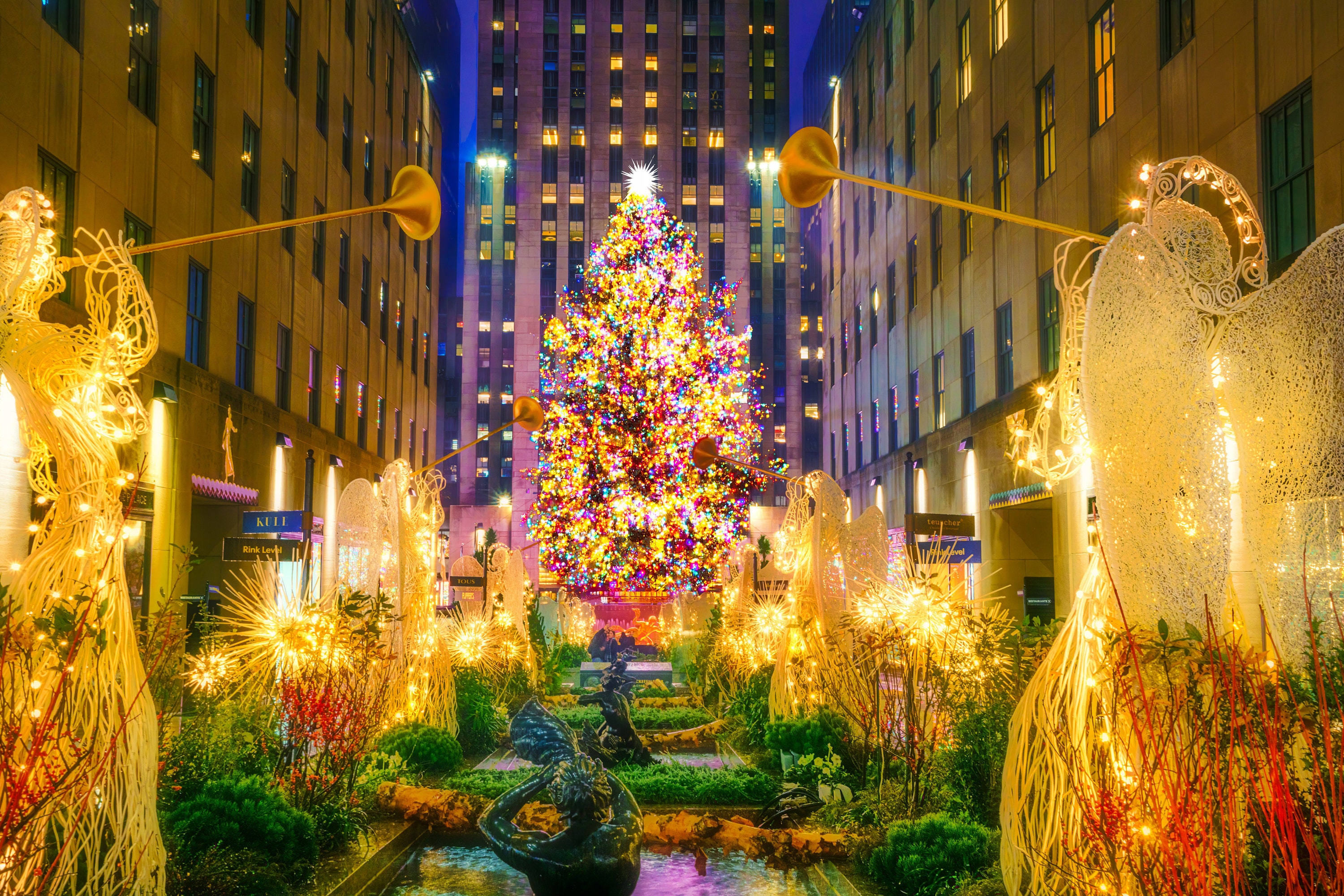 Rockefeller Center NY Christmas Tree Photo Print Wall Art 