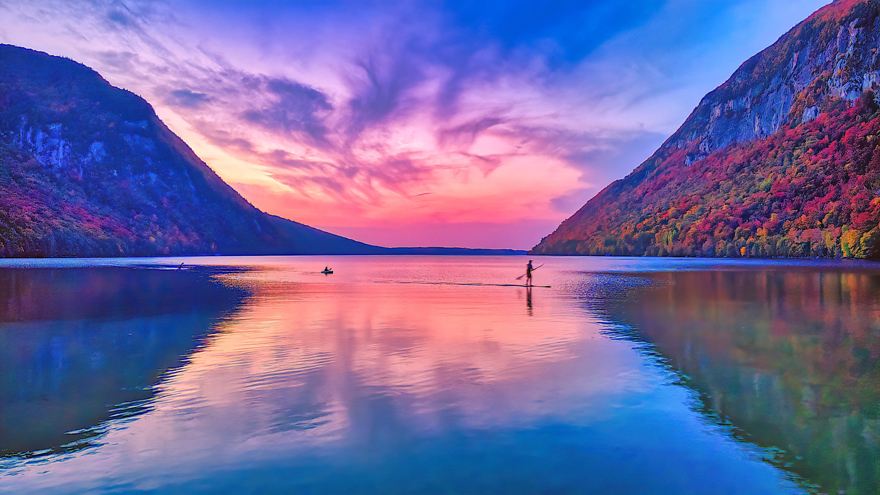 Vermont Print of Fall Sunset Over Lake Willoughby Vermont Etsy