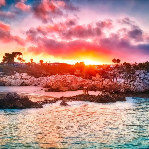 California Sunrise Corona Del Mar | Newport Beach Orange County Art | Landscape Photo | Canvas Print | Photo Paper | Framed Photo | Metal