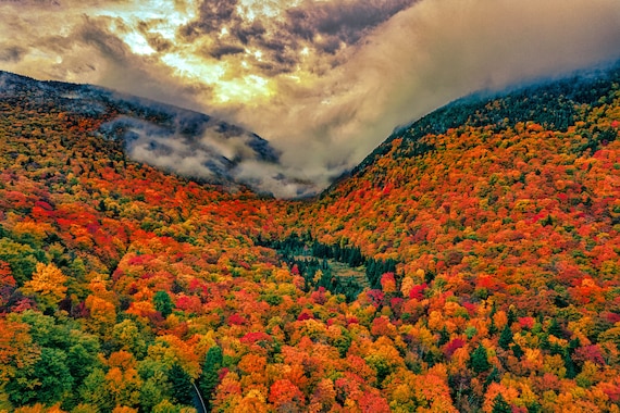 Vermont Landscape Photo - Vermont Wall Art Fall Foliage | VT Fall Wall Decor | Landscape Photo | Canvas | Photo Print | Framed Wall Decor