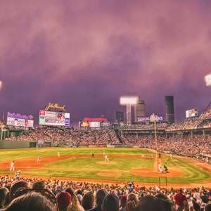 Boston Red Sox Game at Fenway Park - Baseball Canvas Print, Photo Paper Print, Framed Photo, Metal