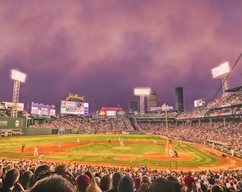 Boston Red Sox Game at Fenway Park - Baseball Canvas Print, Photo Paper Print, Framed Photo, Metal