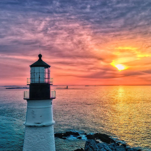 Lighthouse Canvas Etsy